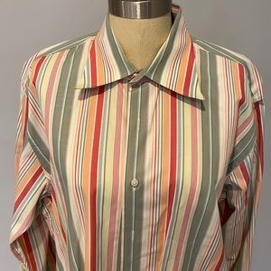 Mens striped dress shirt